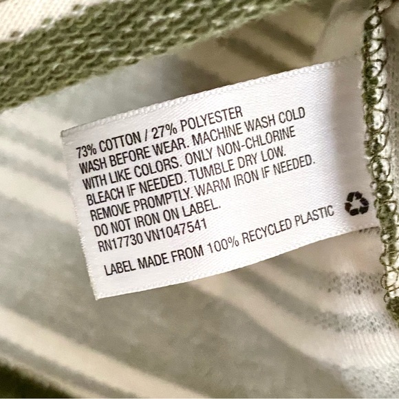 NWT Cherokee Green Stripe Long Sleeve Henley Shirt Knit Pullover NEW Boys S 6/7 - Picture 14 of 15